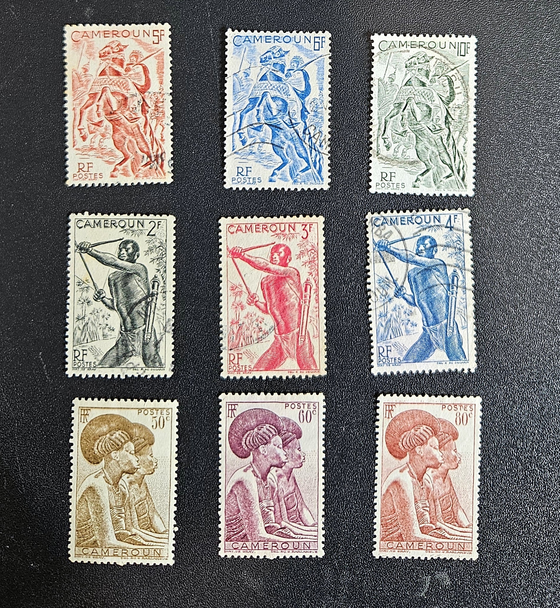 French Cameroon vintage stamps