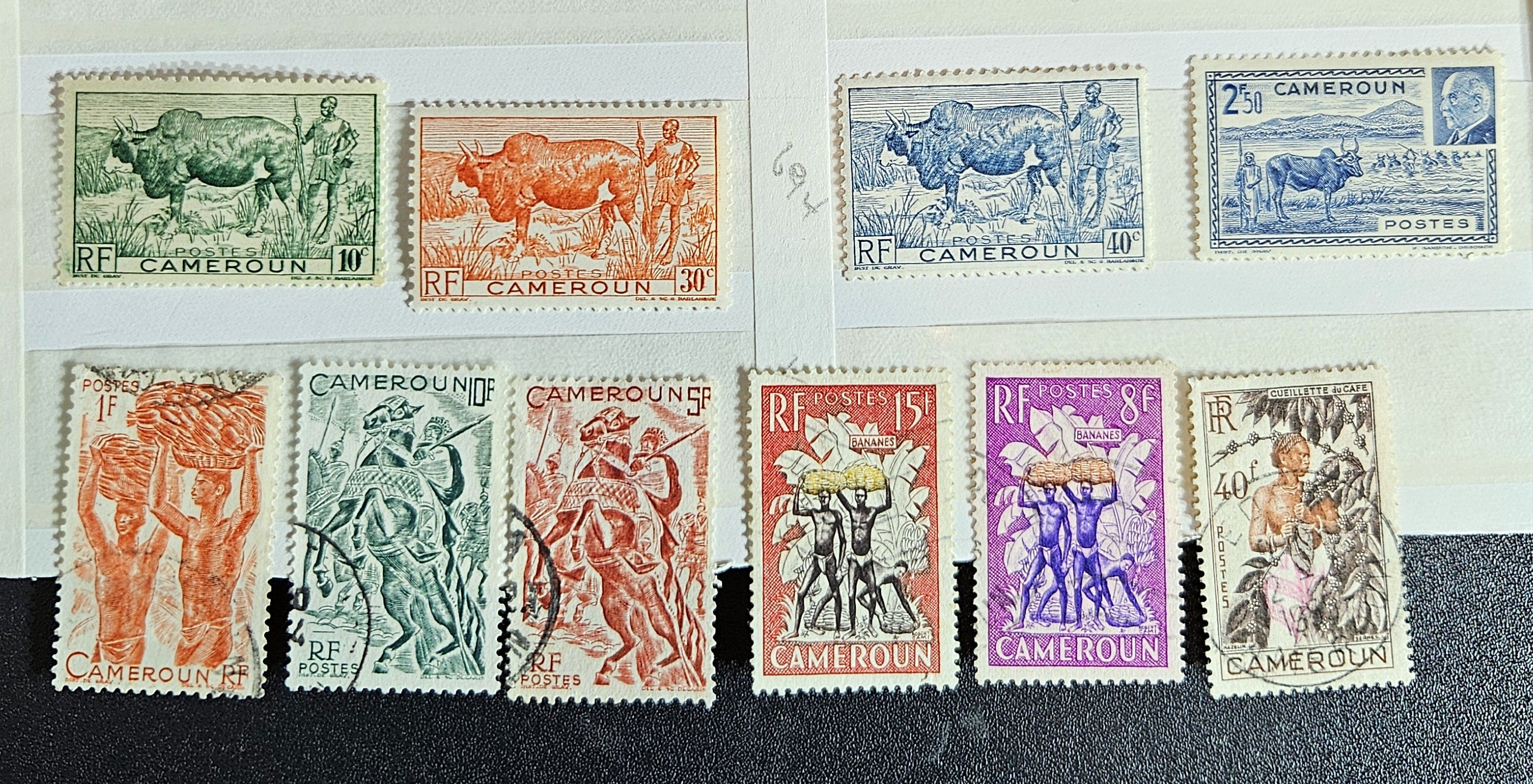 French Cameroon vintage stamps