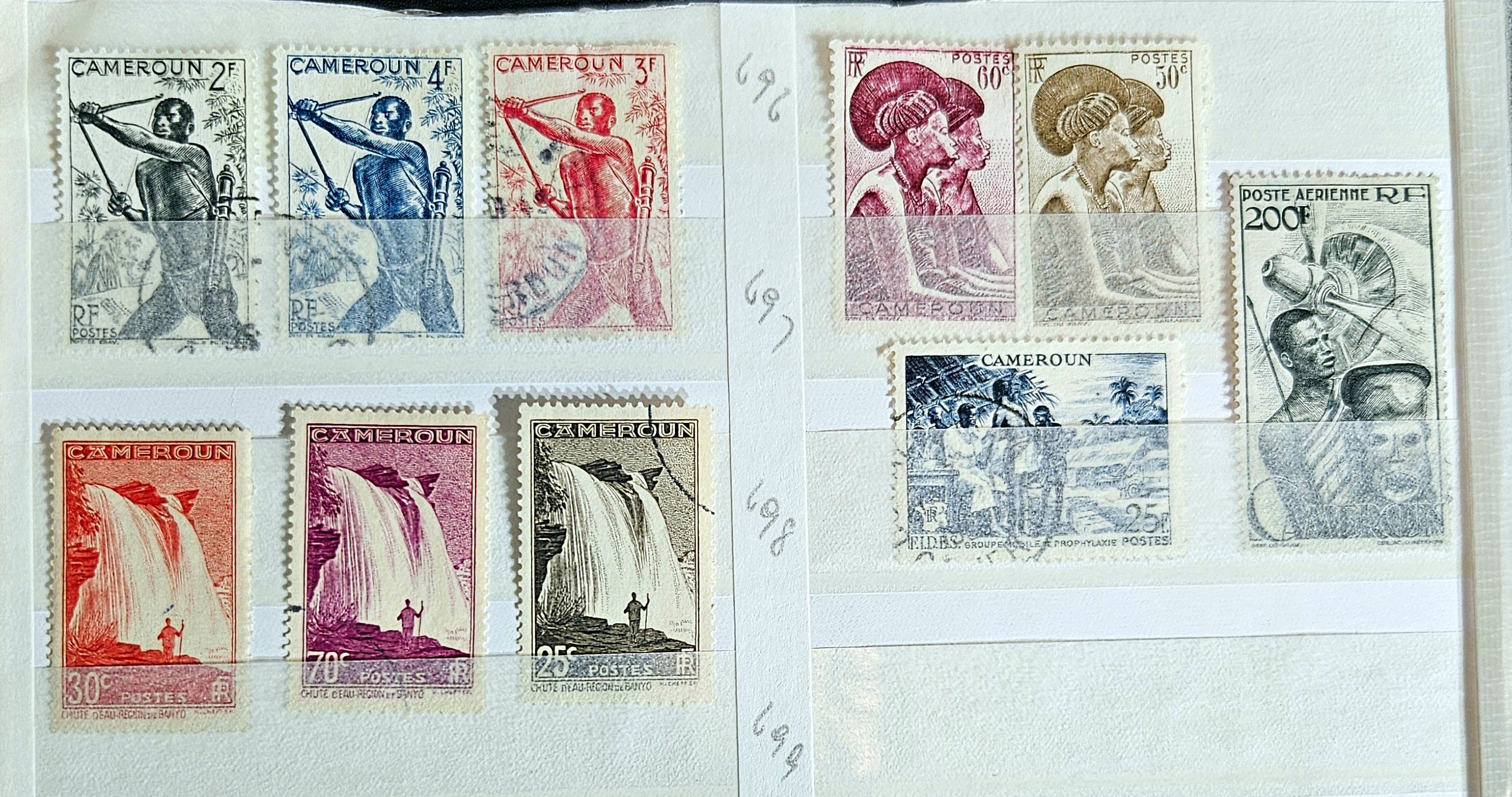 French Cameroon vintage stamps