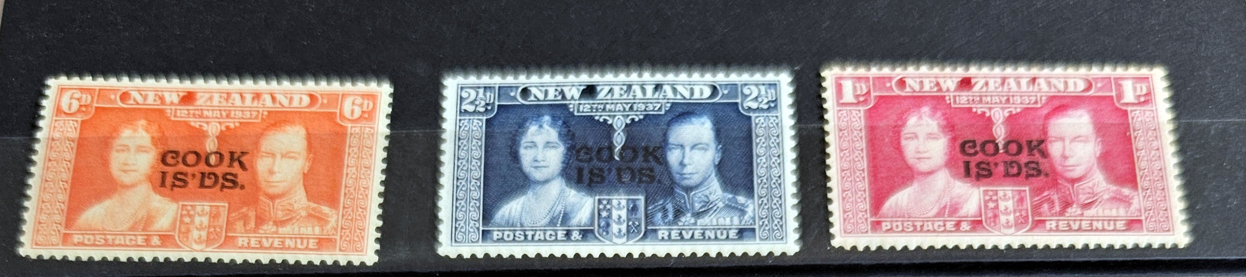 Vintage cook islands stamps