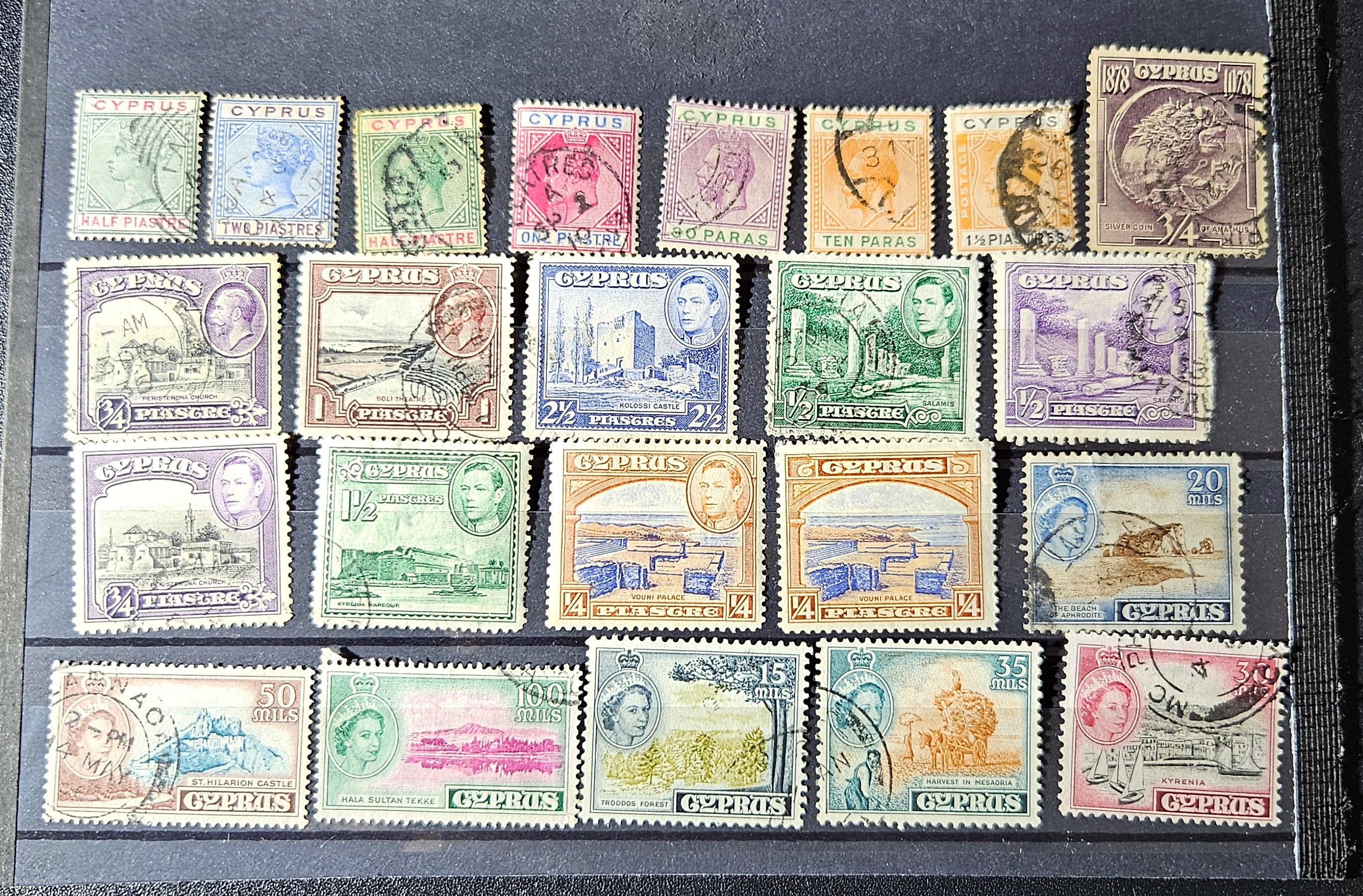 Vintage Cyprus stamps
