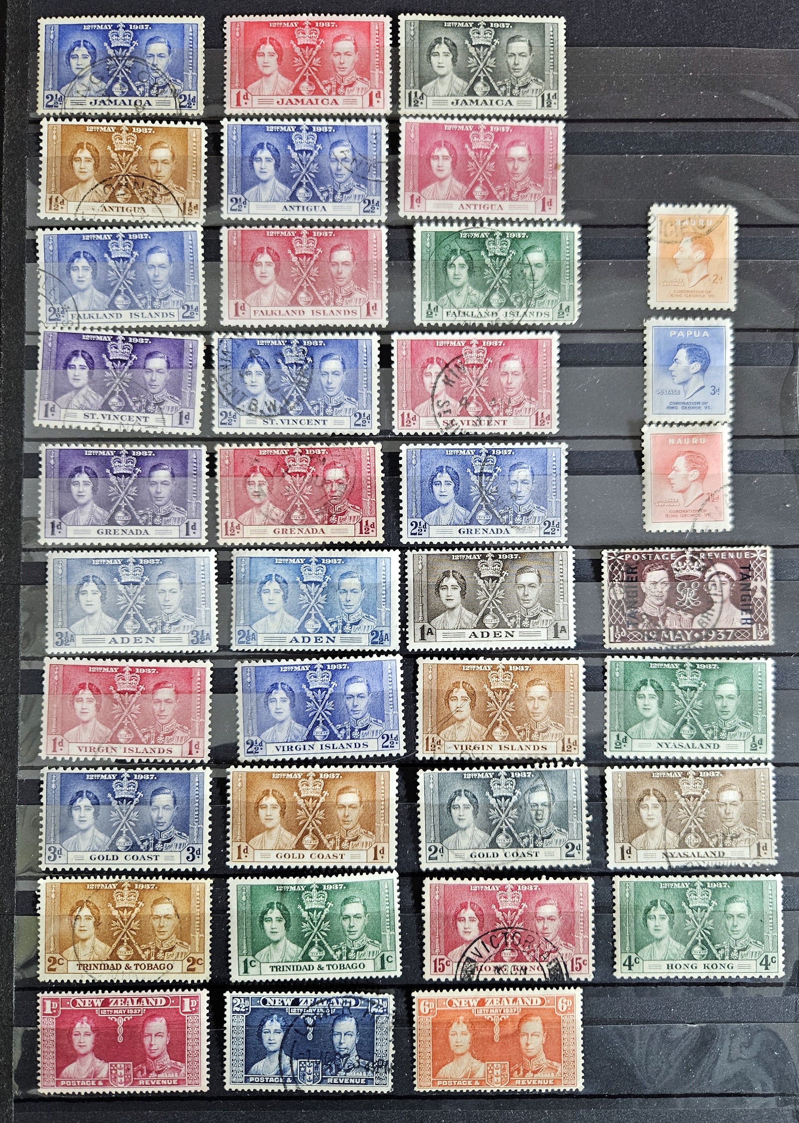 1937 King George VI Coronation Omnibus stamps 125+
