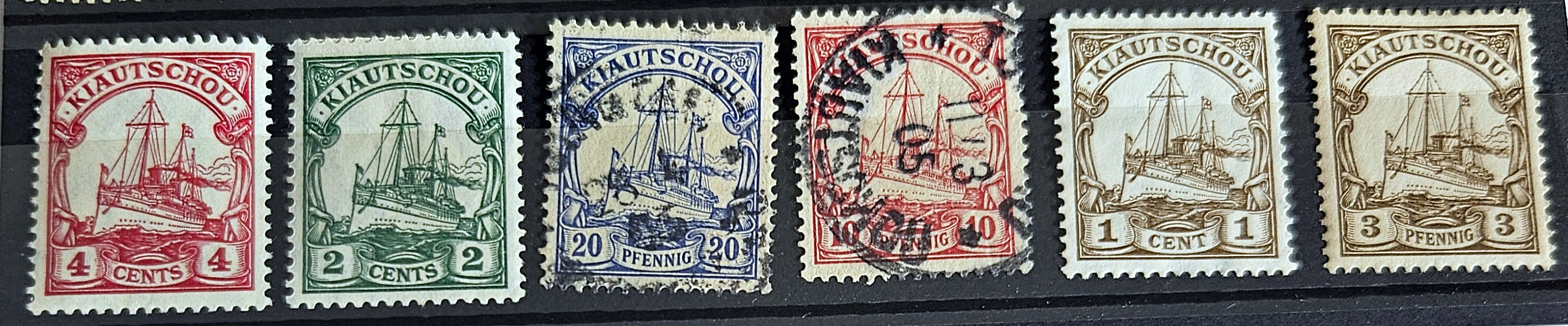 German colonial history with our collection of vintage stamps covering various colonies.