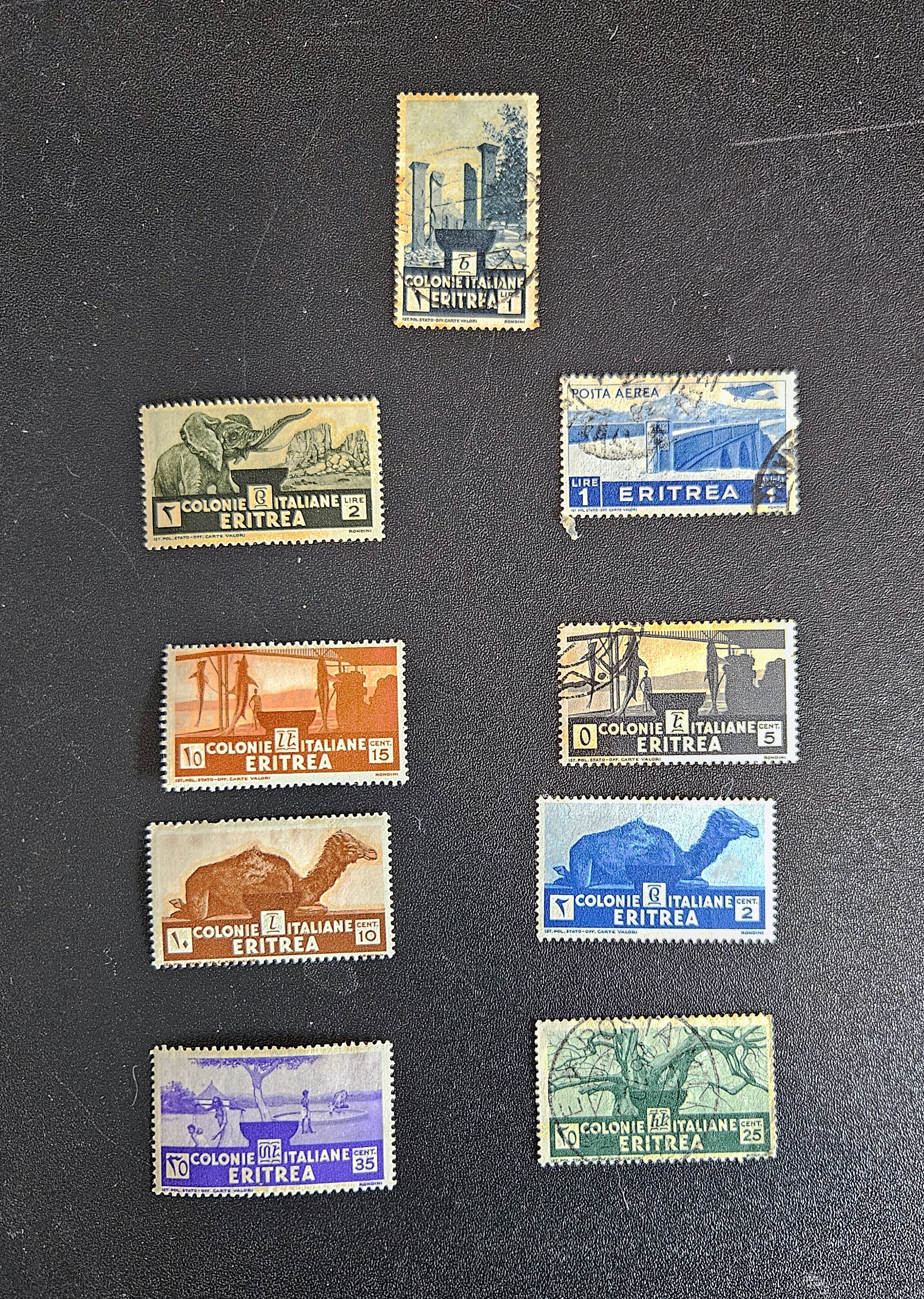 Vintage Italian Eritrea Stamps