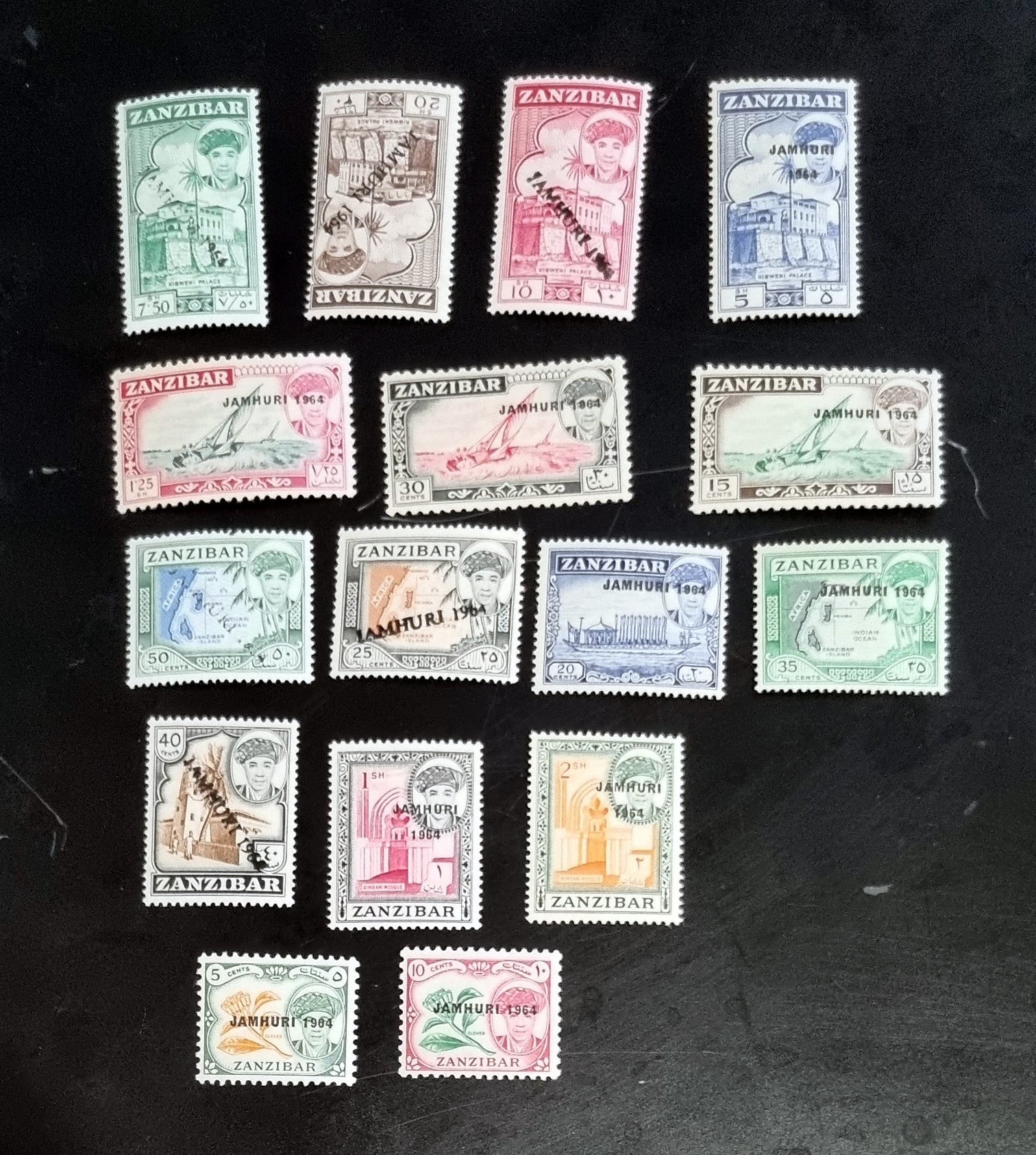 Vintage Zanzibar stamps (part of Tanzania now)