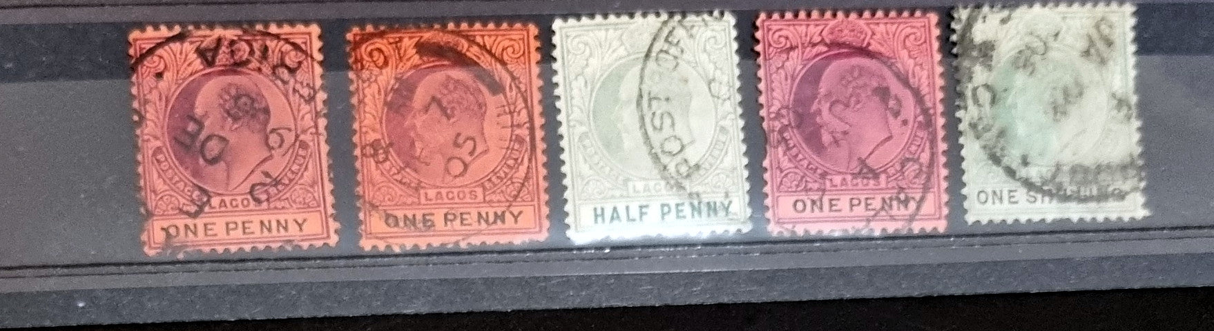 Vintage Nigeria - Niger Coast and Lagos stamps