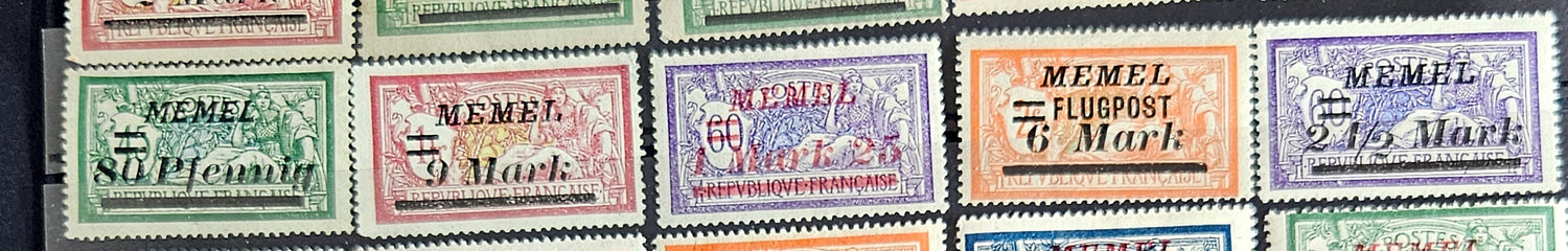 Memel vintage stamps