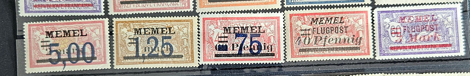 Memel vintage stamps