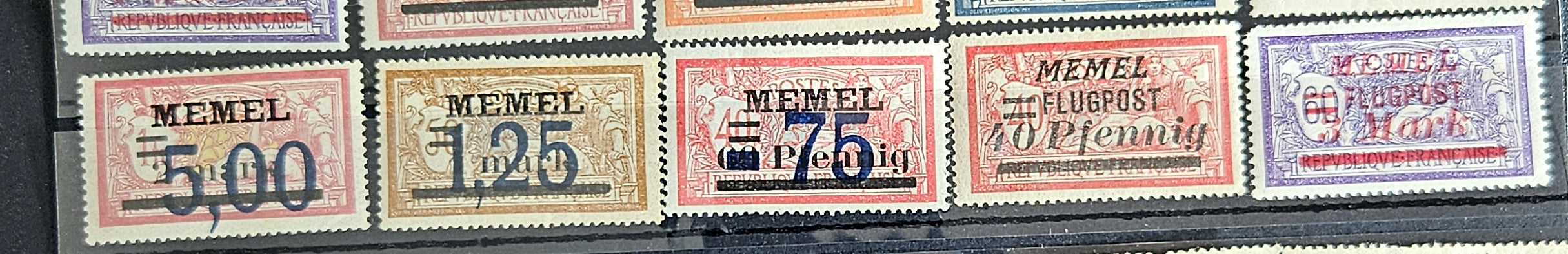 Memel vintage stamps