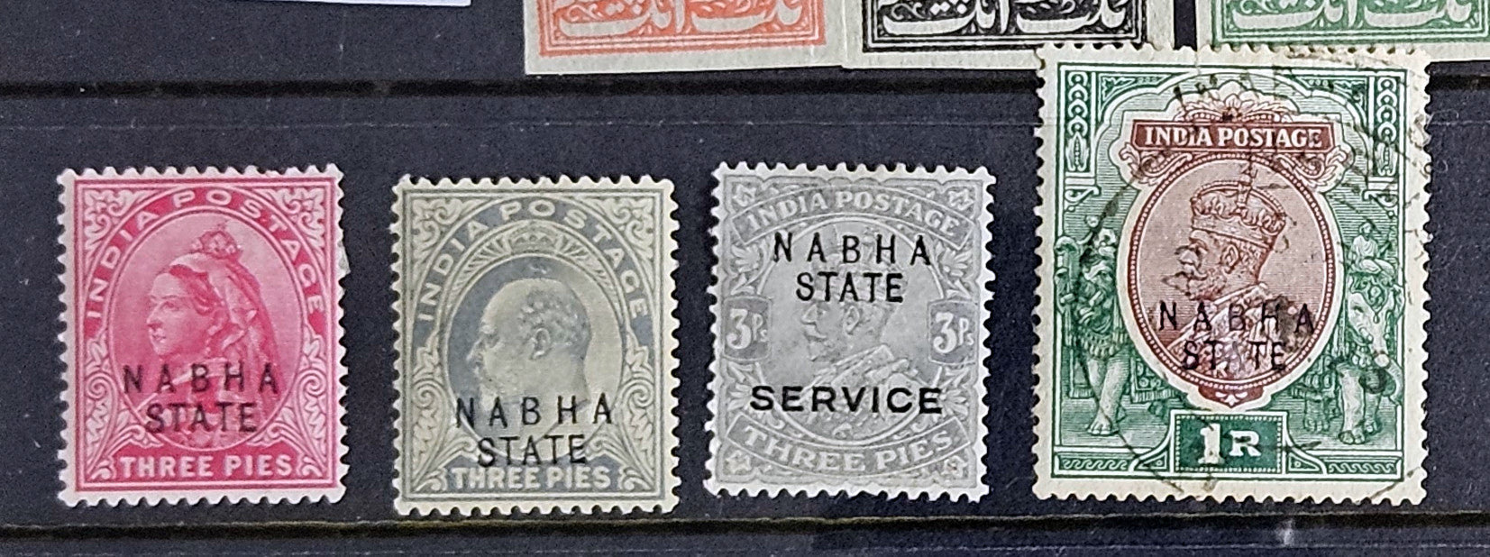 Vintage Nabha stamps