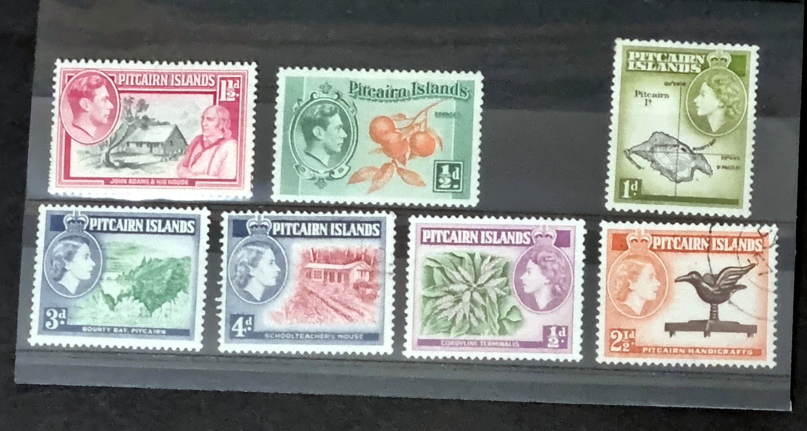 British Commonwealth vintage Pitcairn Islands stamps