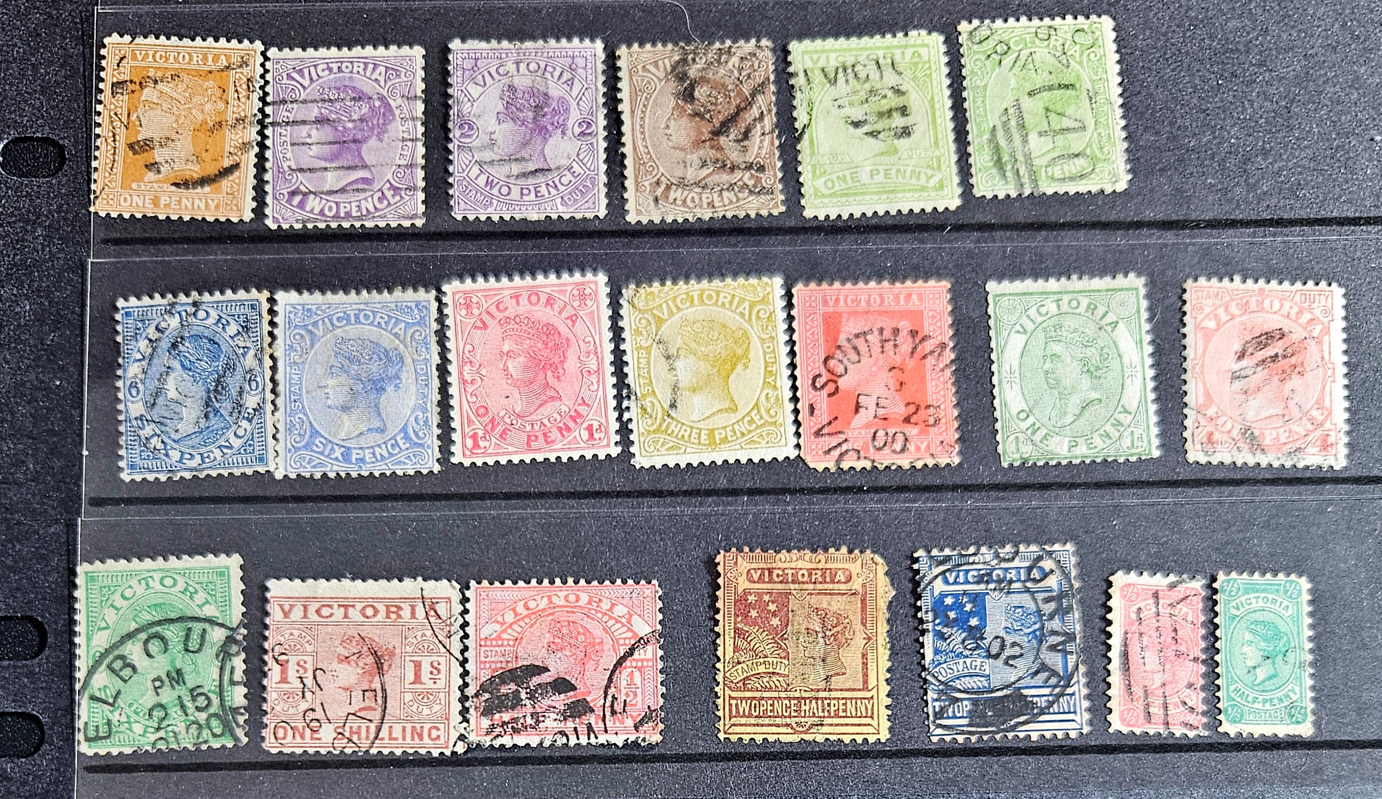 Vintage Australia state stamps