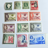 British Commonwealth vintage Gambia stamps
