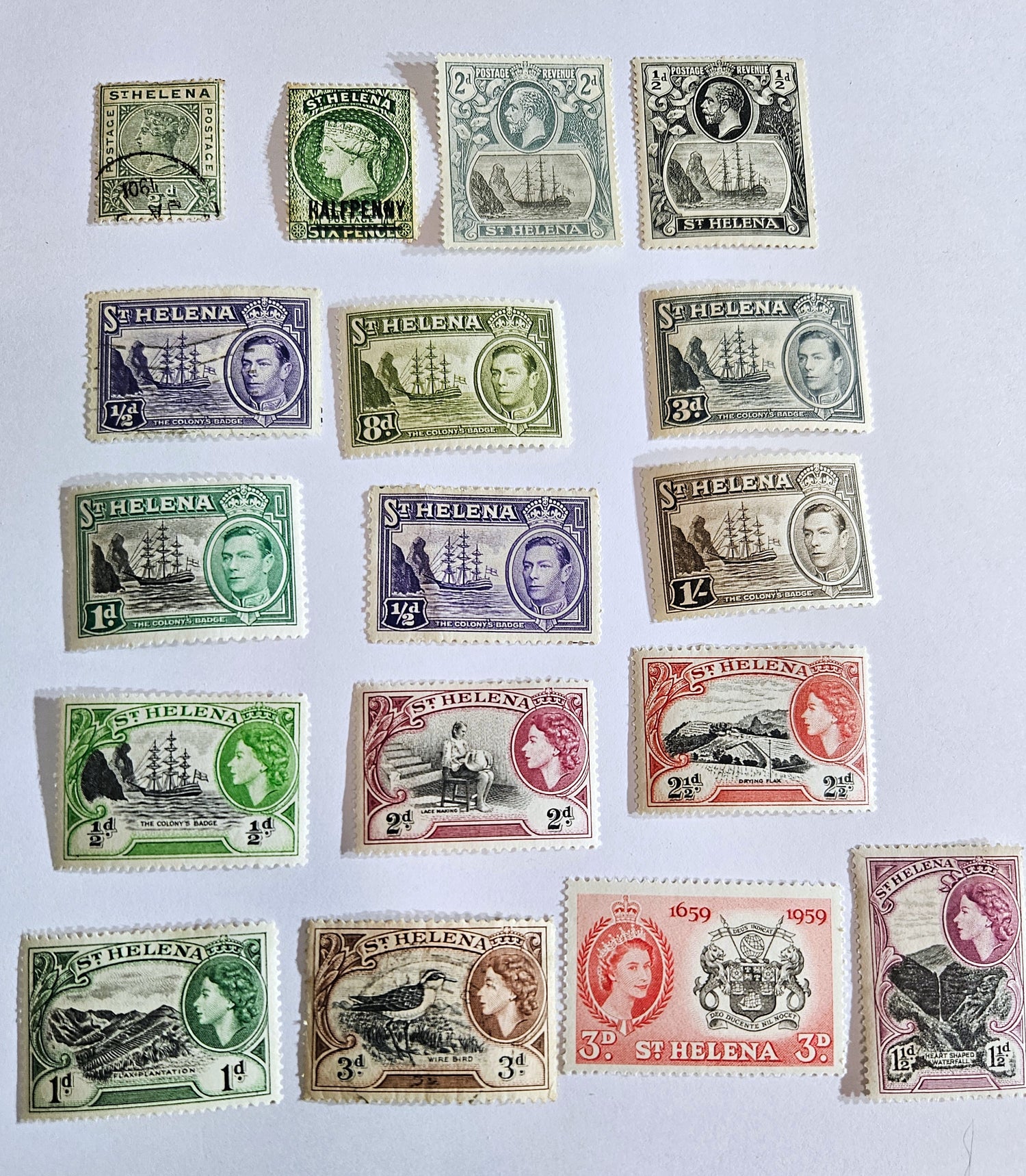 British Commonwealth vintage St Helena stamps