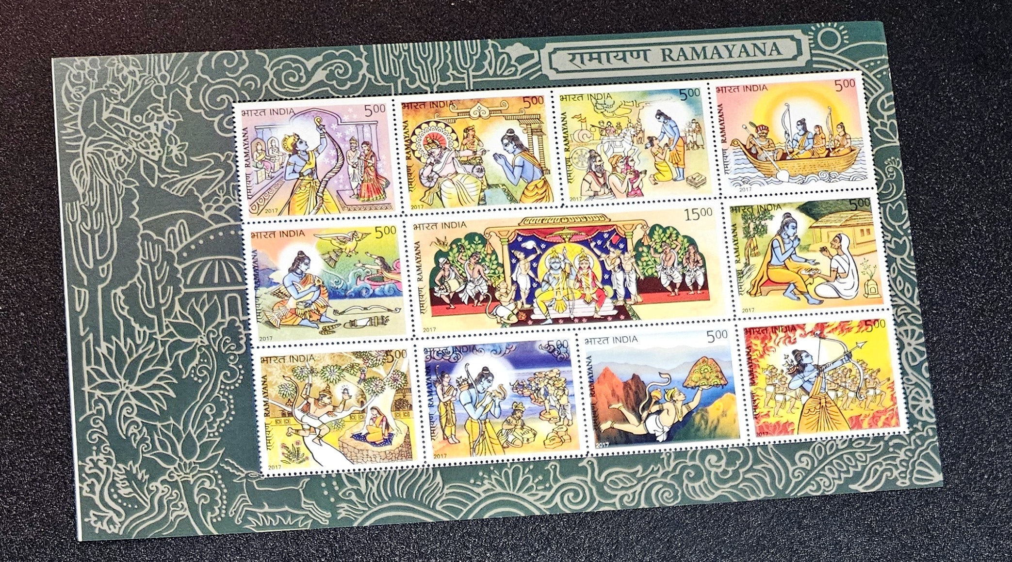 India MNH Stamp Sheetlet Ramayana