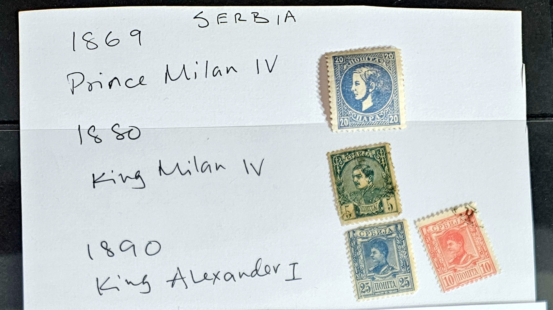 Vintage Serbia stamps