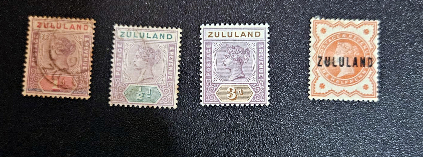 Vintage zululand stamps