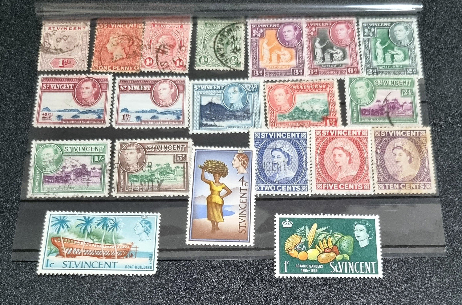 British Commonwealth vintage St Vincent stamps
