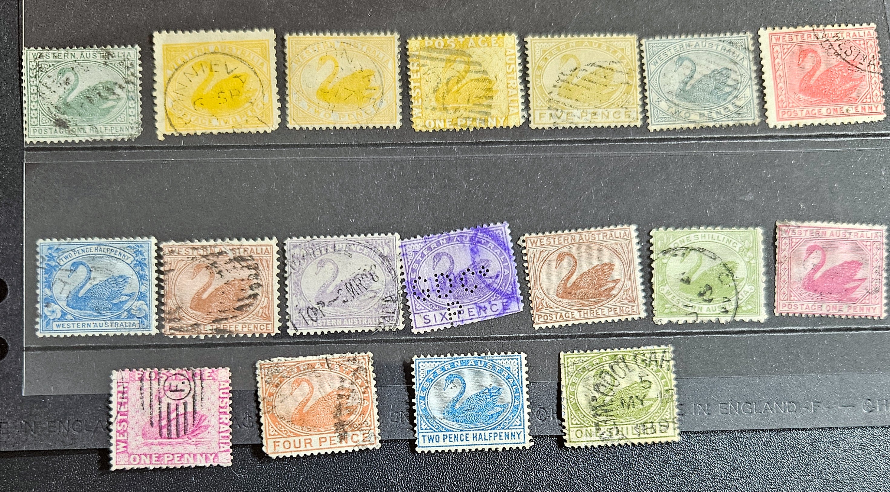 Vintage Australia state stamps