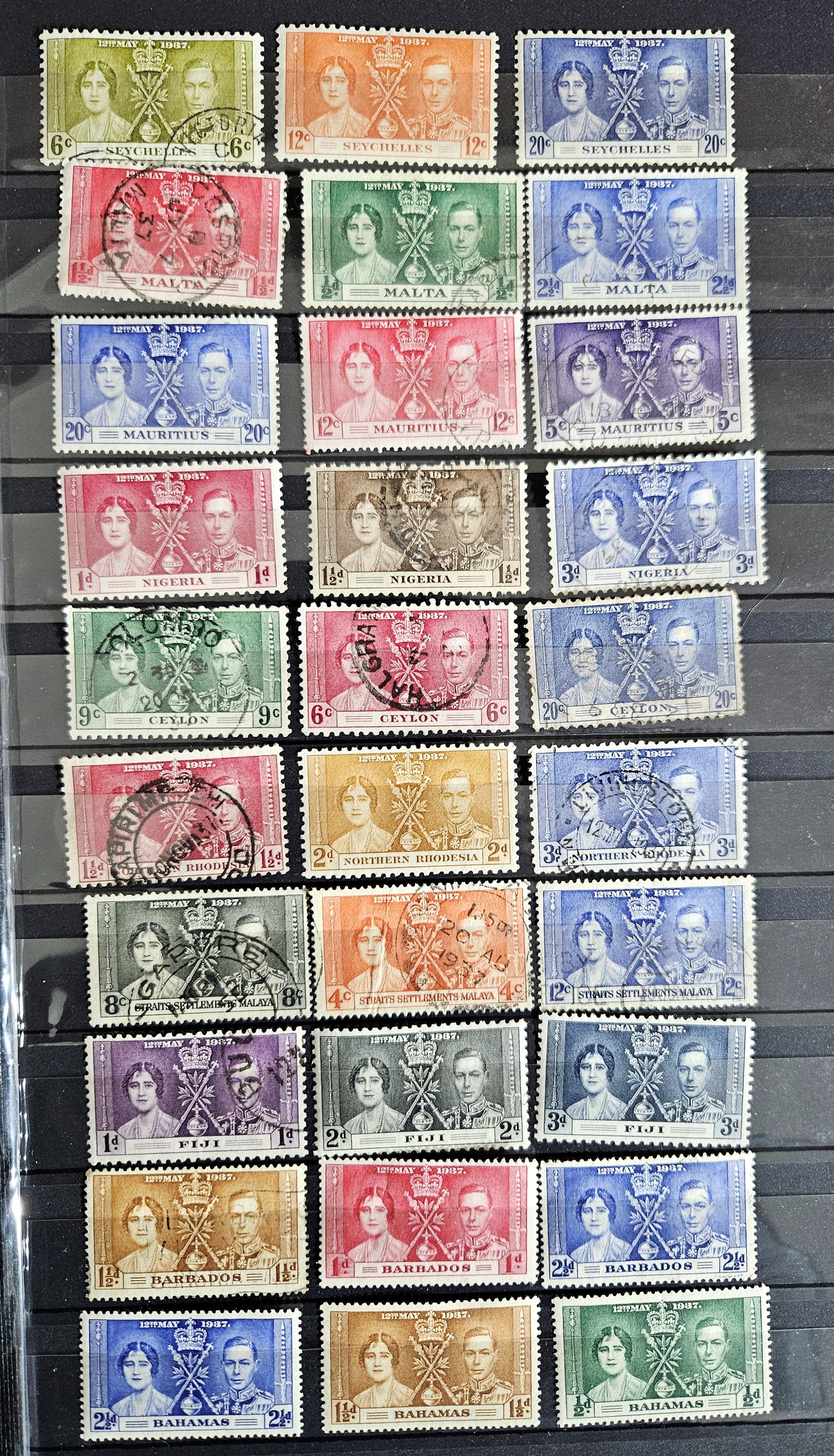 1937 King George VI Coronation Omnibus stamps 125+
