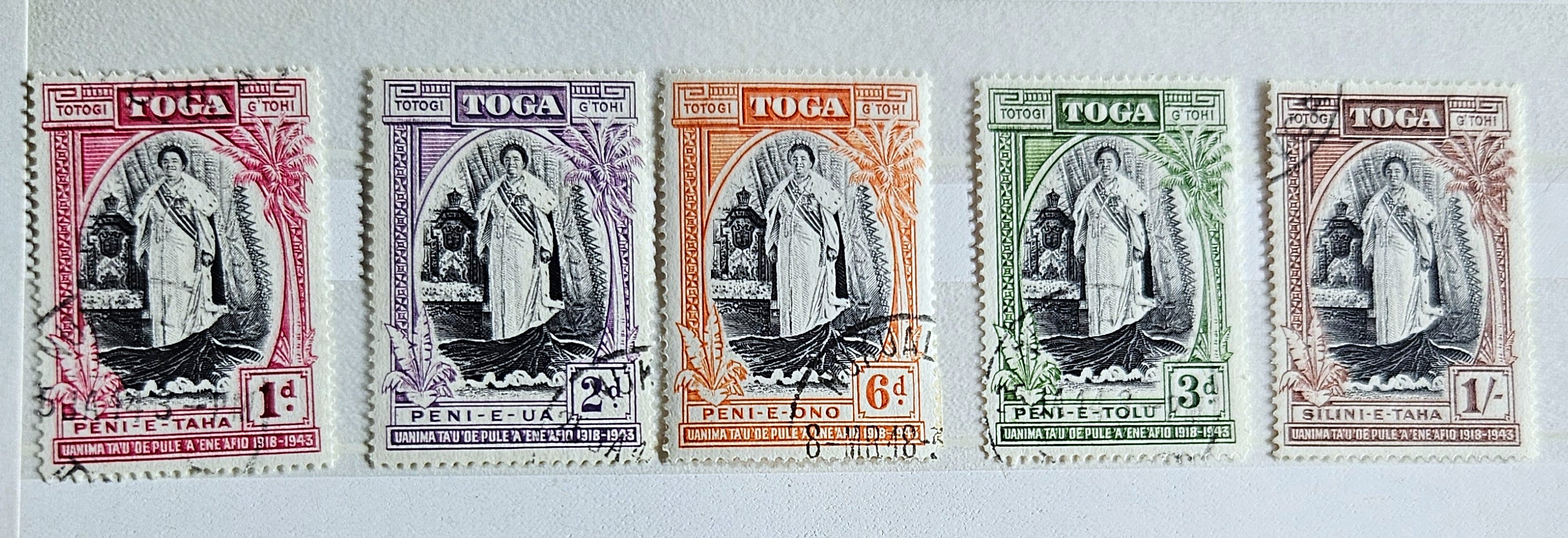 Vintage Toga Tonga stamps