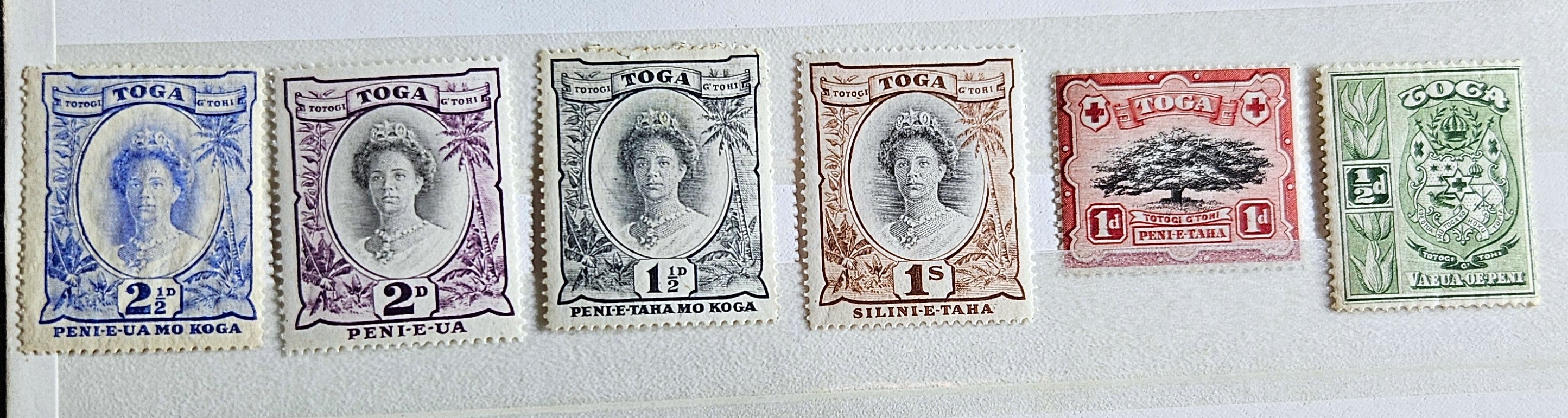 Vintage Toga Tonga stamps