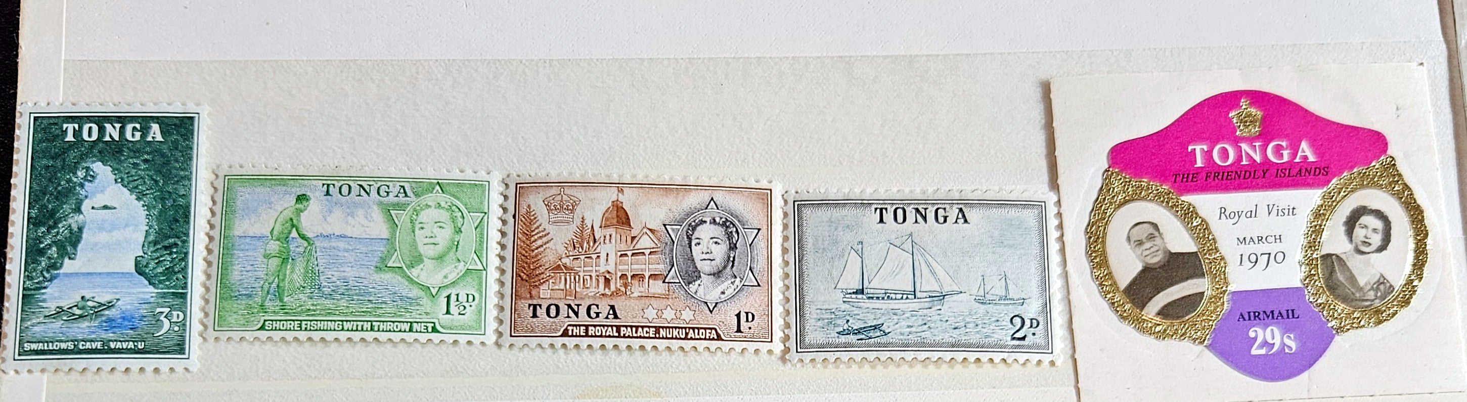 Vintage Toga Tonga stamps