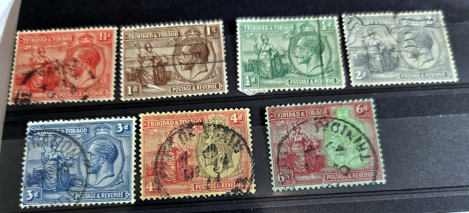 British Commonwealth vintage Trinidad and Tobago stamps