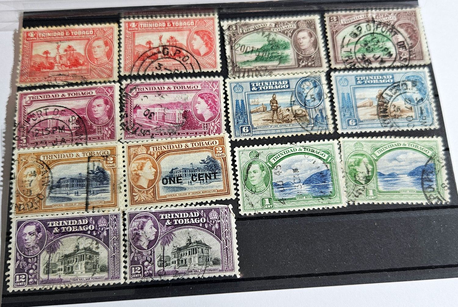 British Commonwealth vintage Trinidad and Tobago stamps