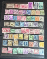 collection of vintage commemorative stamps from the United States