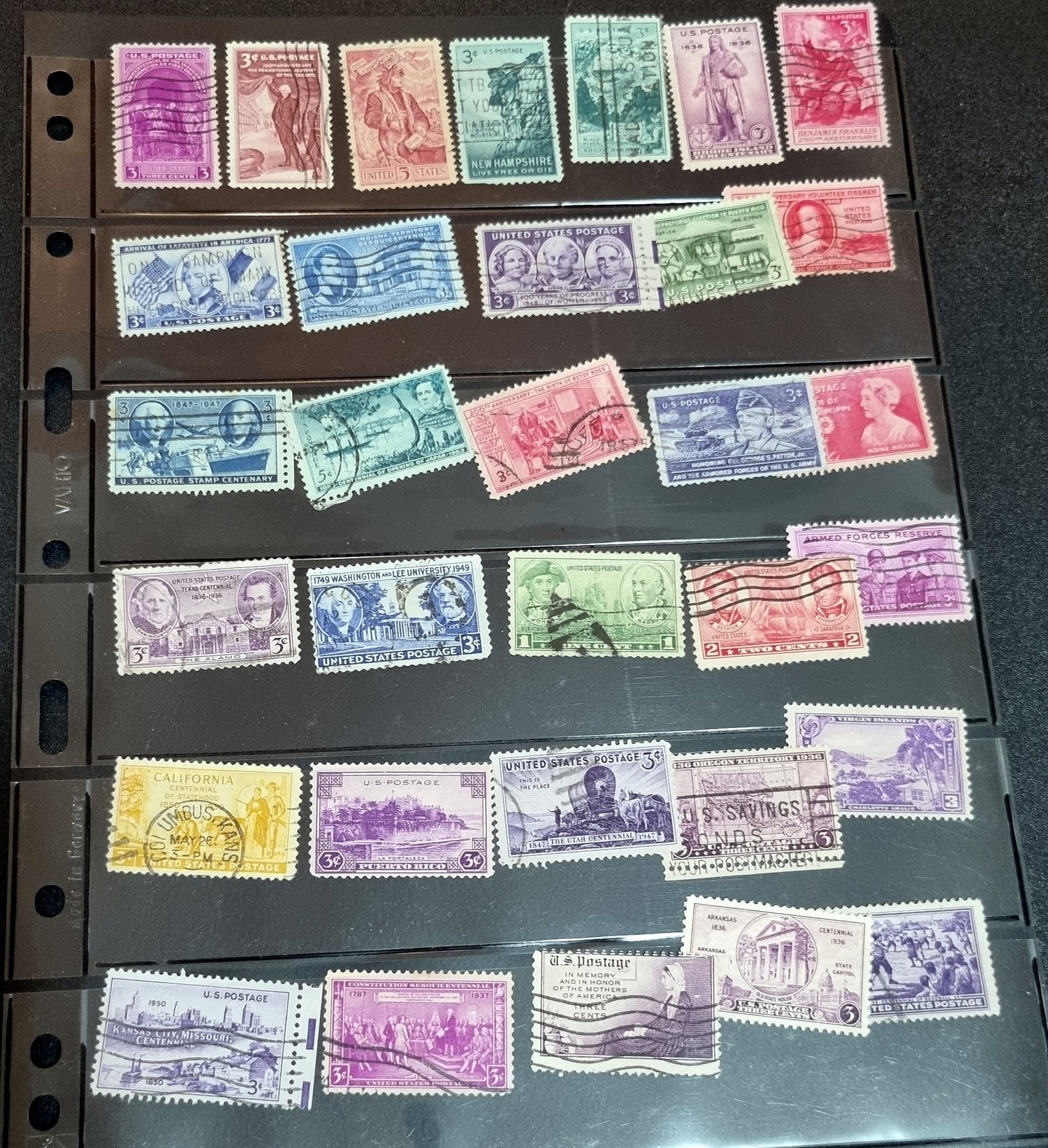 Vintage US stamps mid 1900