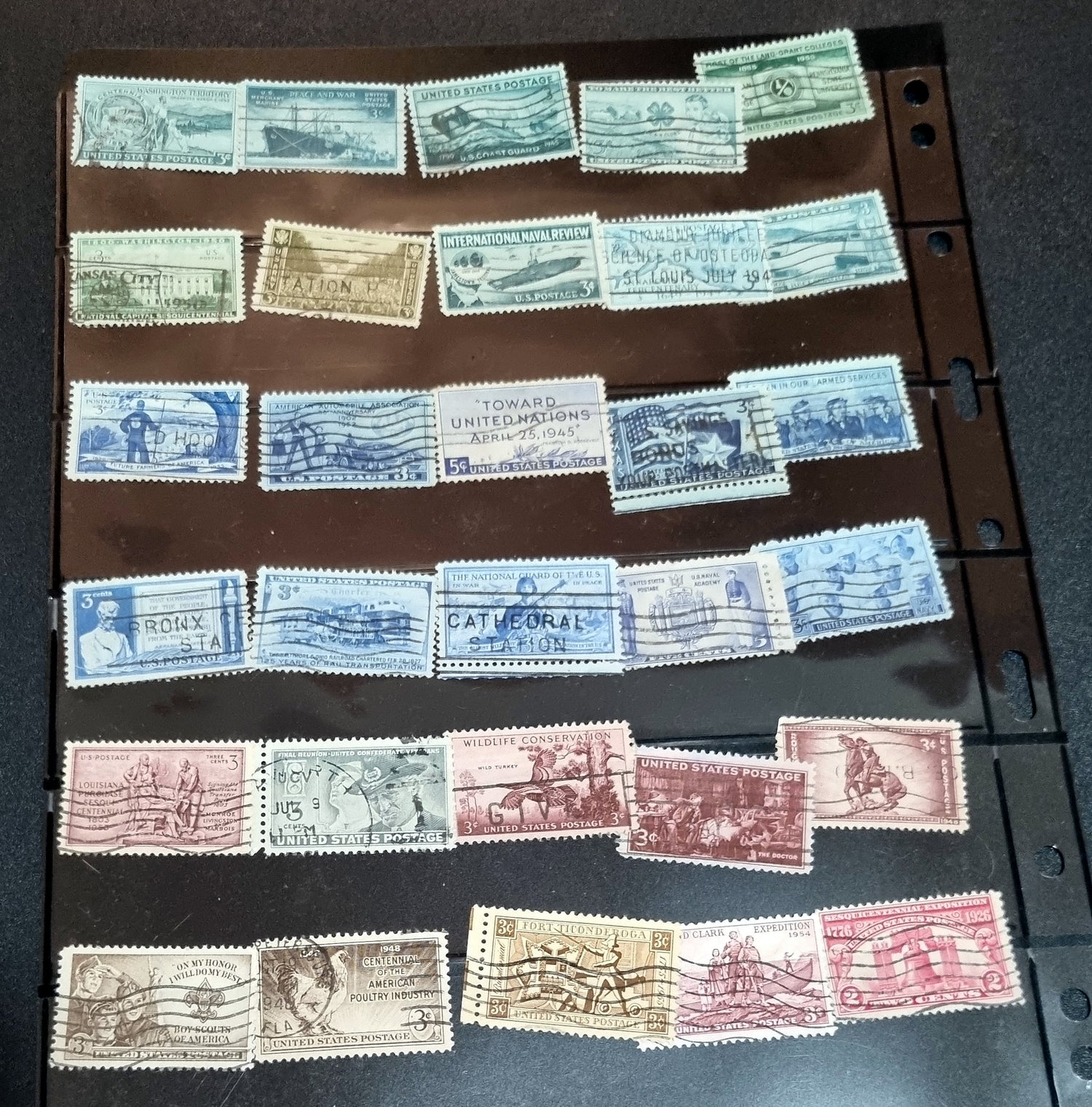 Vintage US stamps mid 1900