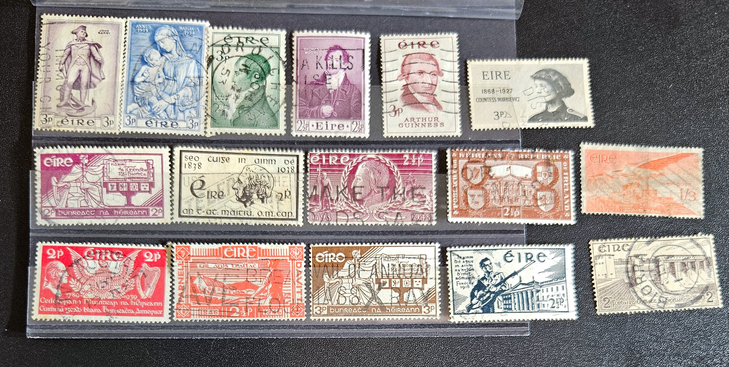 Vintage Ireland stamps