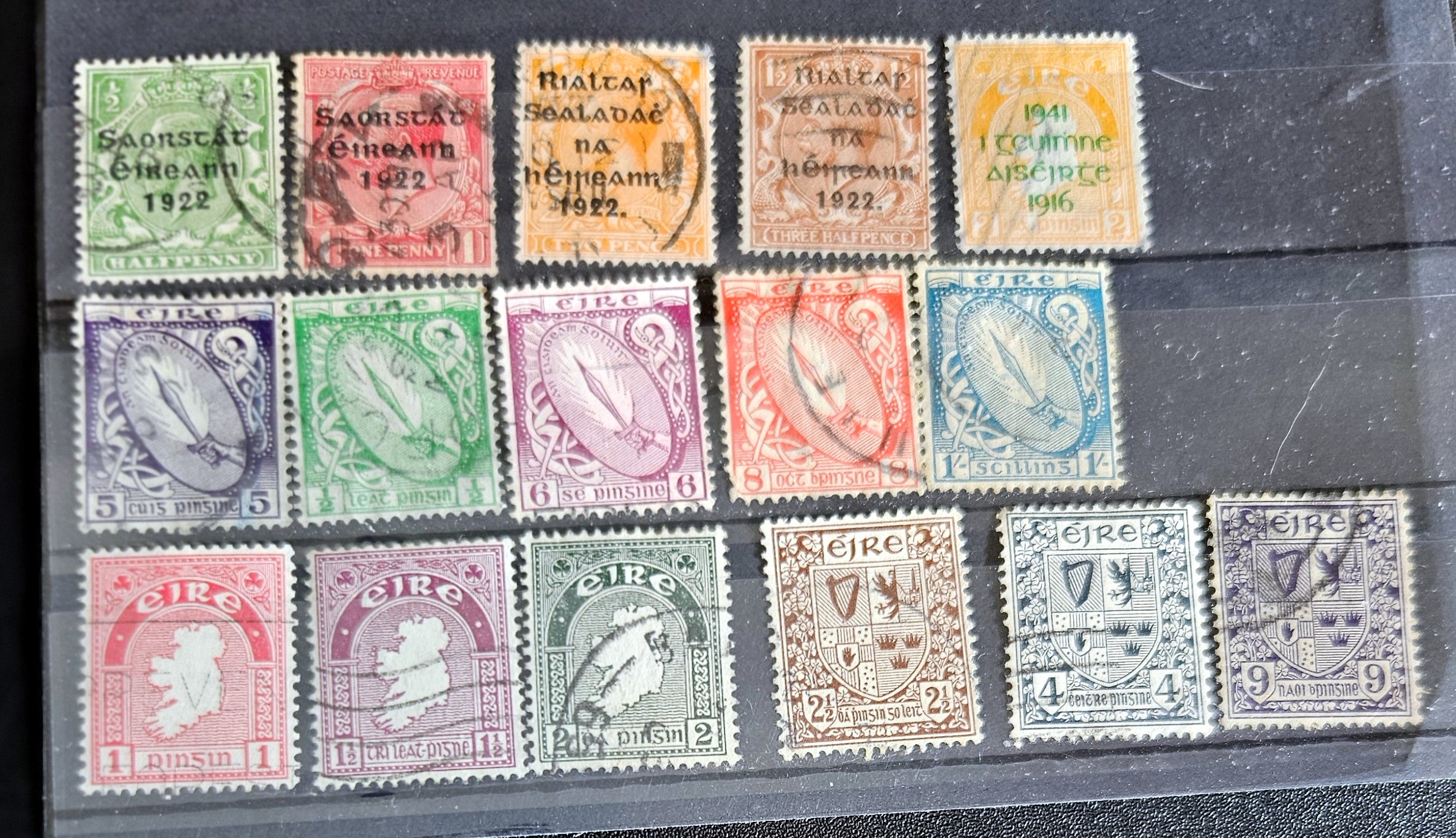 Vintage Ireland stamps