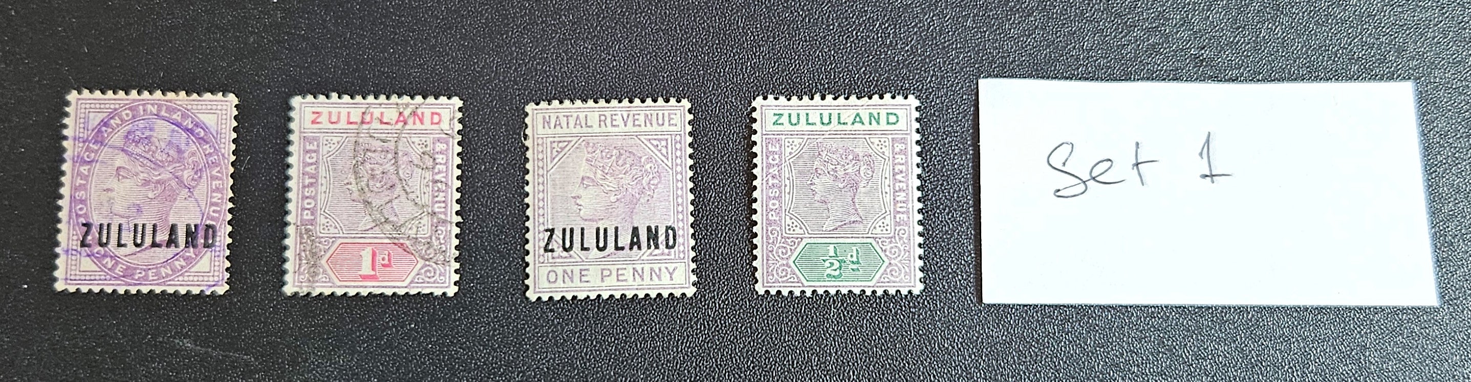 Zululand Queen Victoria vintage stamps
