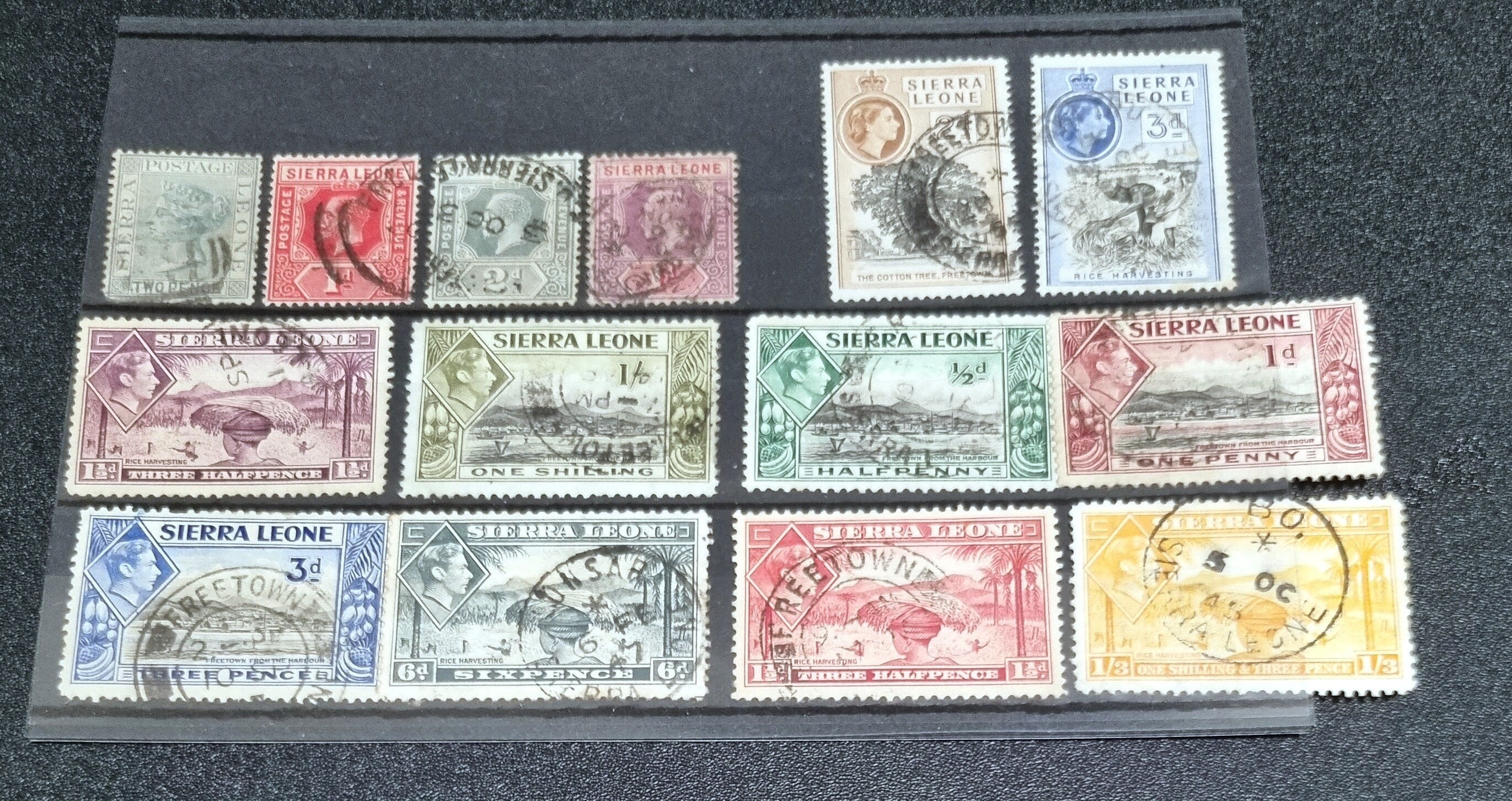 Vintage stamps from Sierra Leone