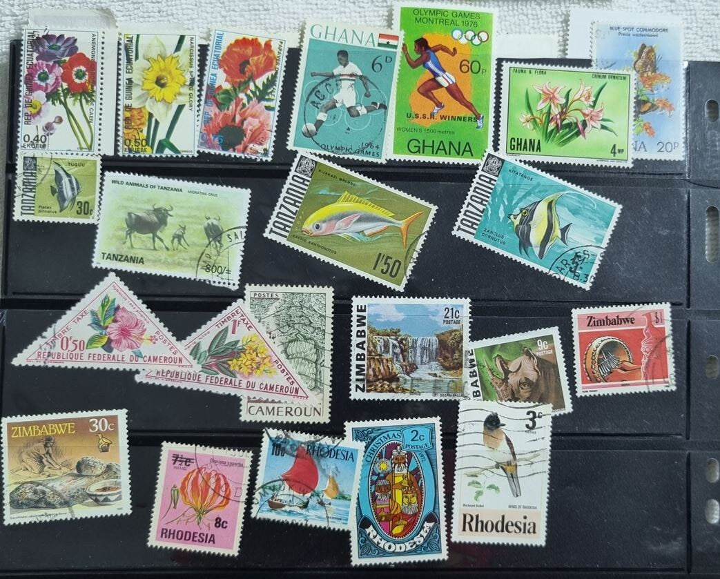 Mix African countries Stamps - 100/200/300 Stamps all different