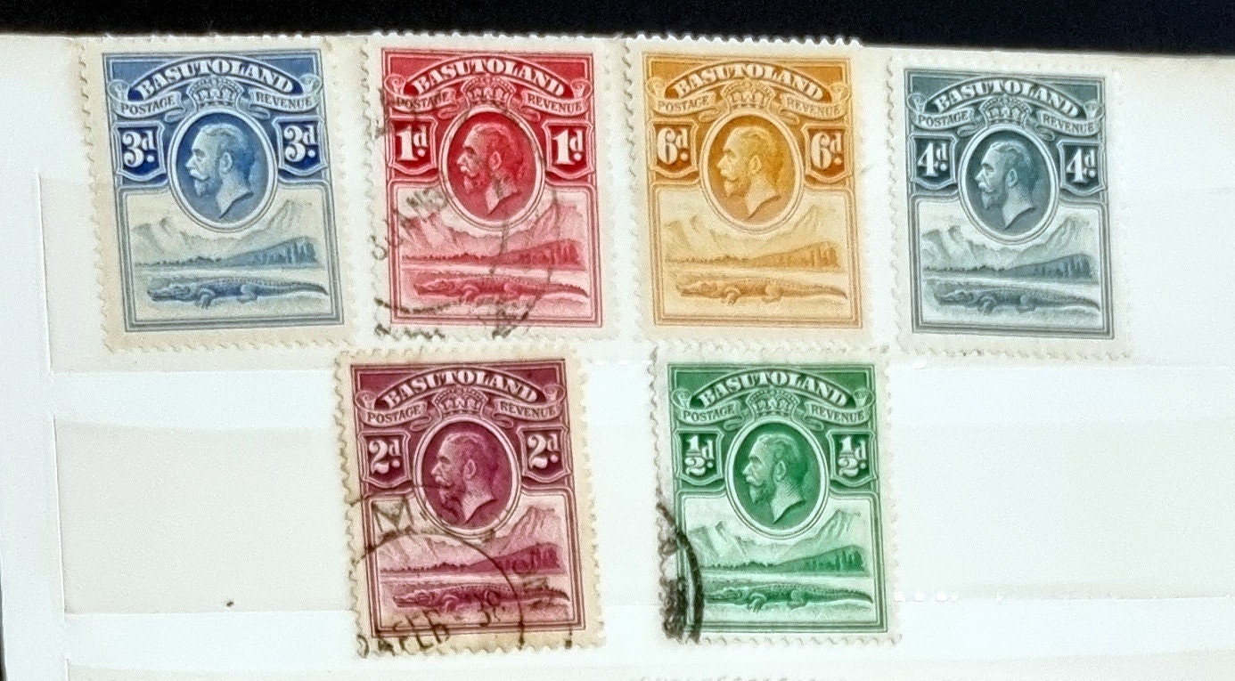 Vintage stamps sets from Basutoland