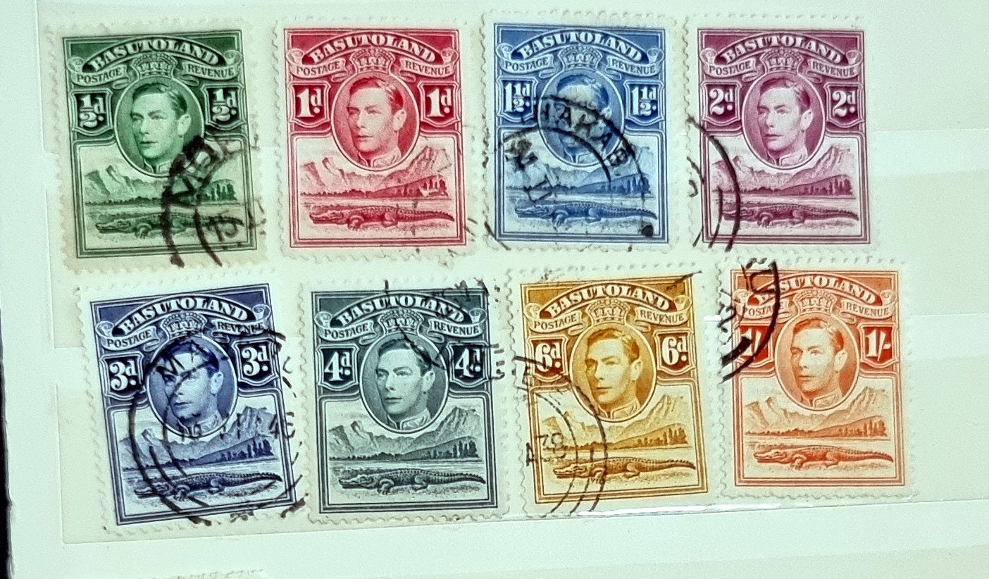 Vintage stamps sets from Basutoland