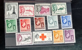 A collection of vintage postage stamps from the British Virgin Islands, featuring various designs and Queen Elizabeth II.