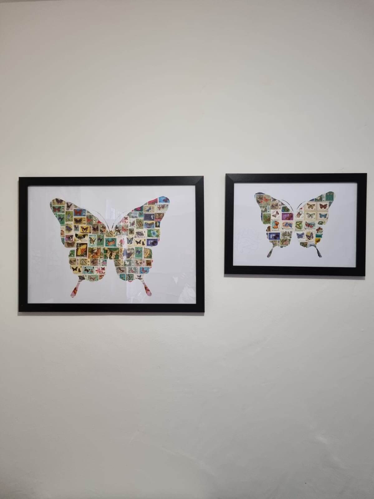 Unique gifts of Butterflies stamp based art