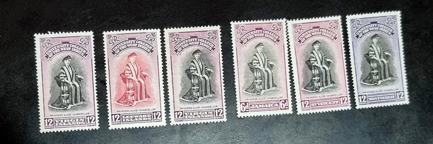 Vintage Caribbean stamps