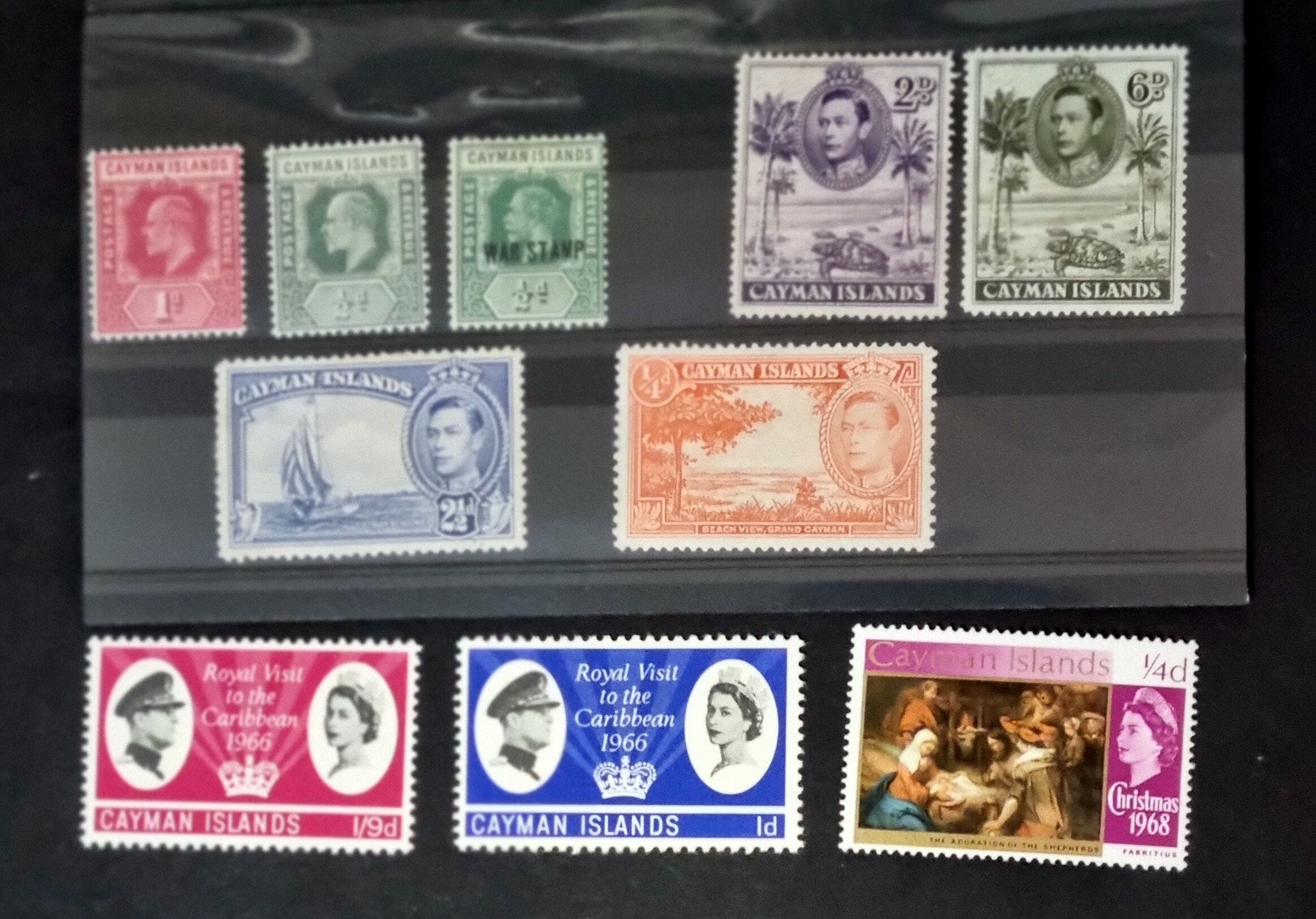 Rare-Cayman-Islands-KGV-KGVI-Stamp-Collection