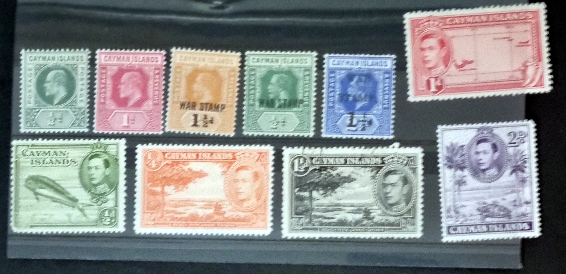Vintage Cayman Islands Stamps