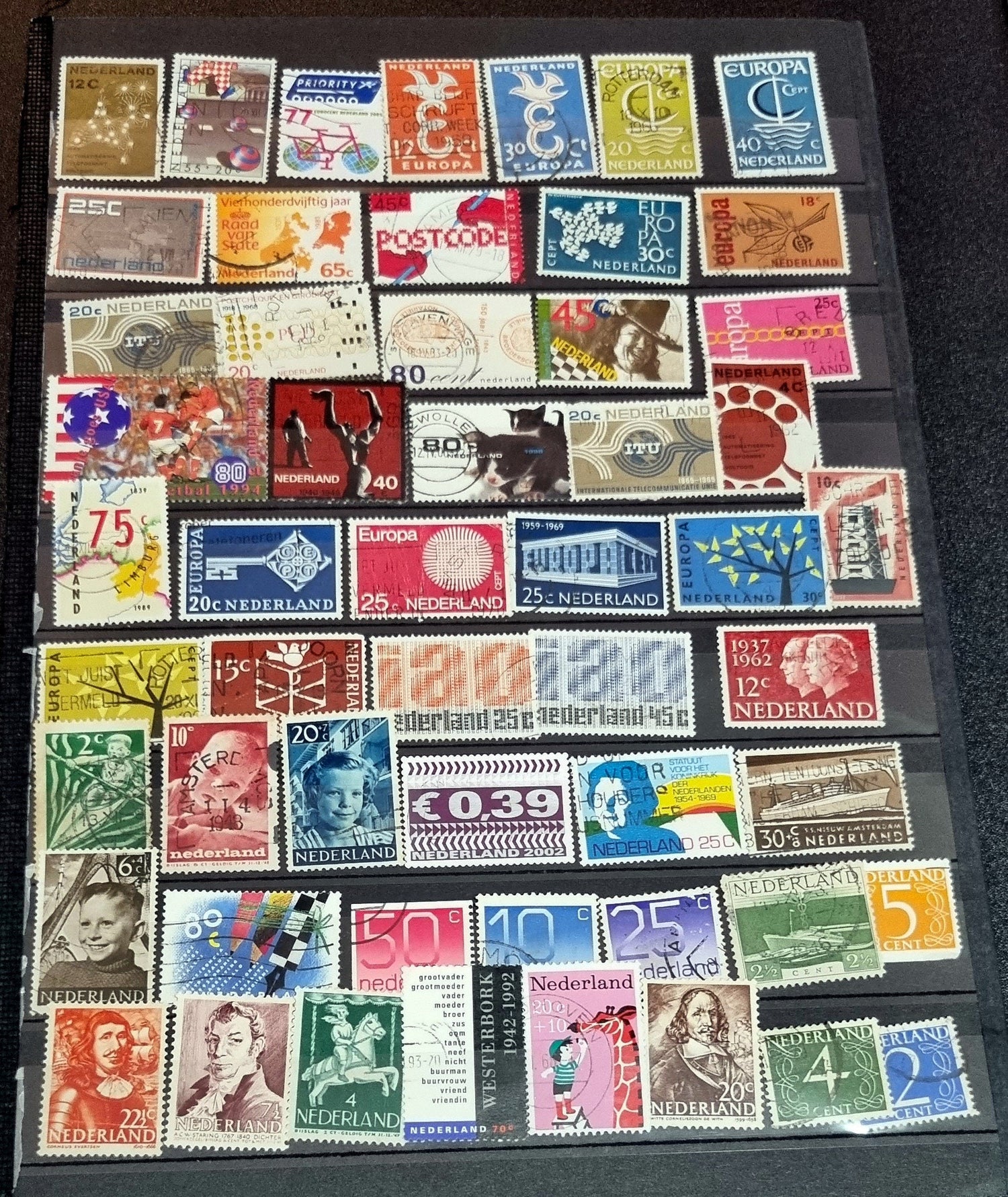 Vintage Netherlands stamps