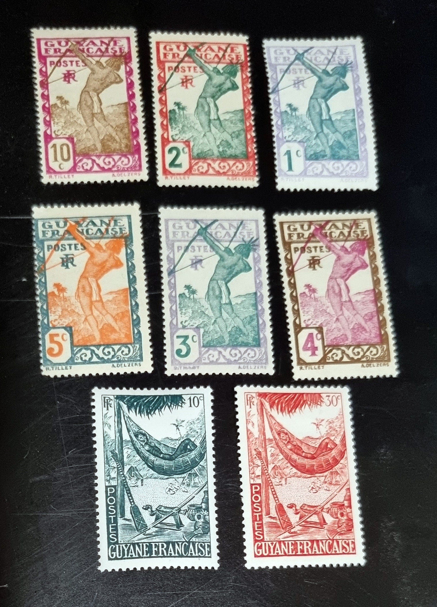 Vintage French Colonies Stamps