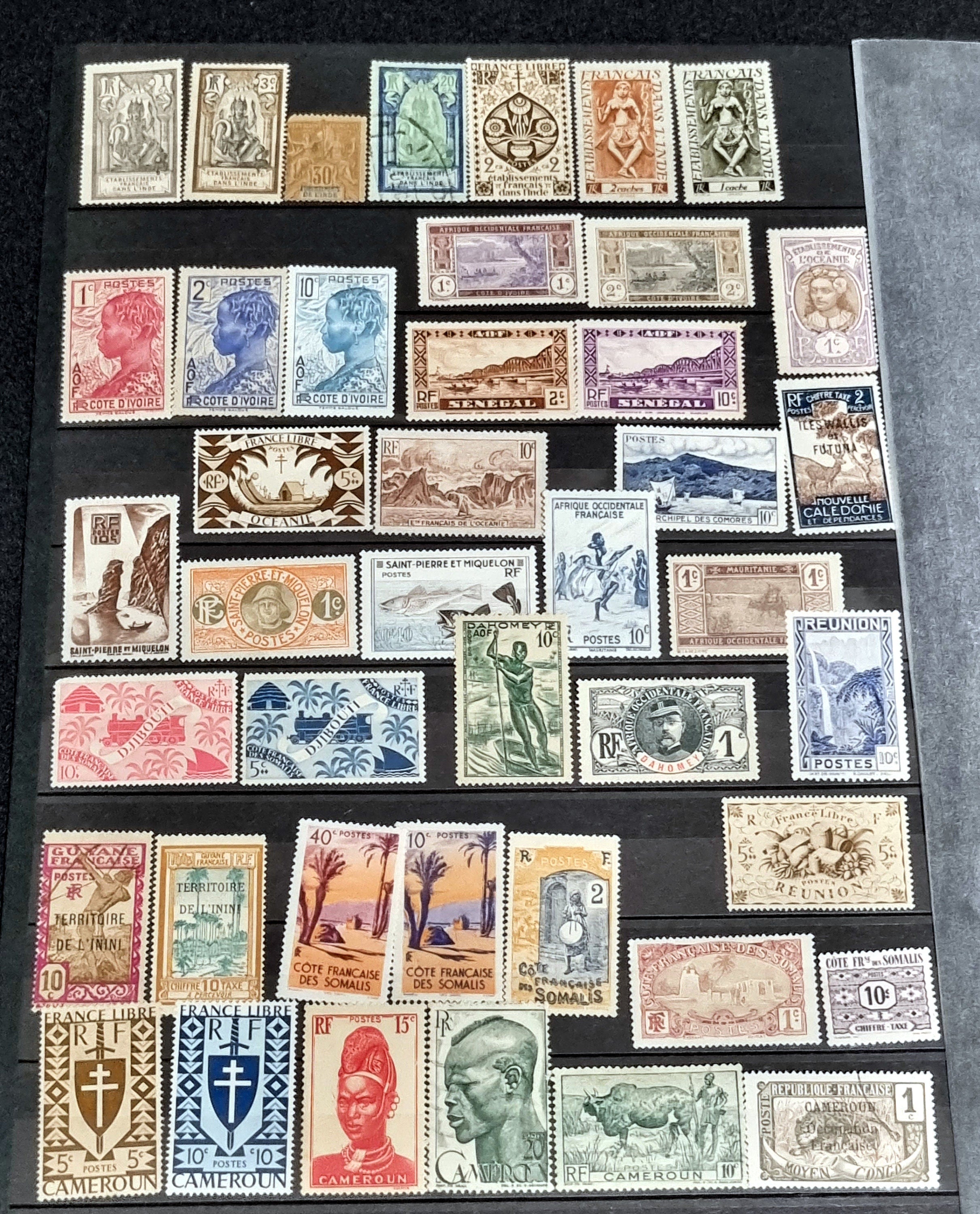 the exotic and diverse world of vintage stamps from the French colonies