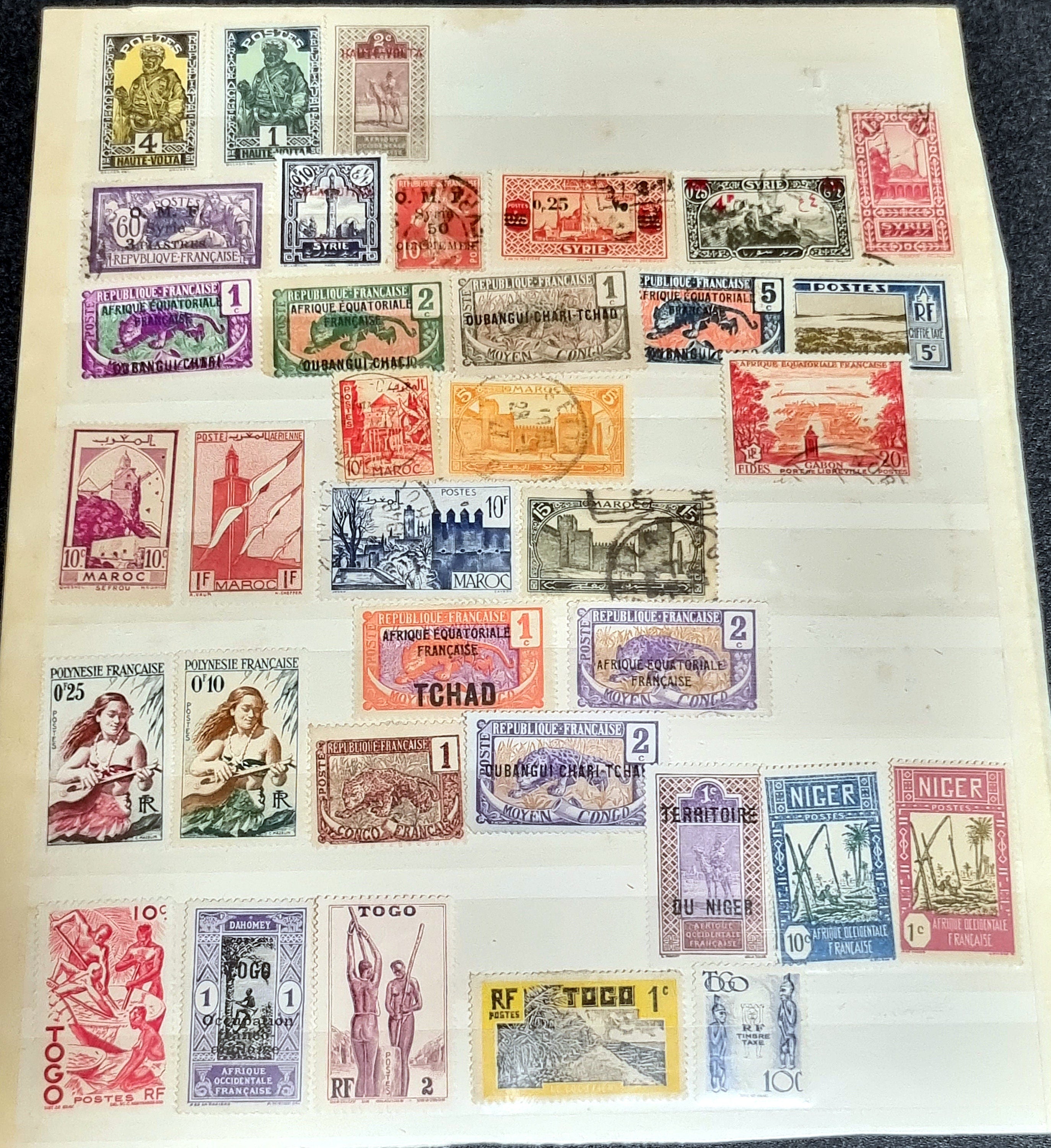 the exotic and diverse world of vintage stamps from the French colonies
