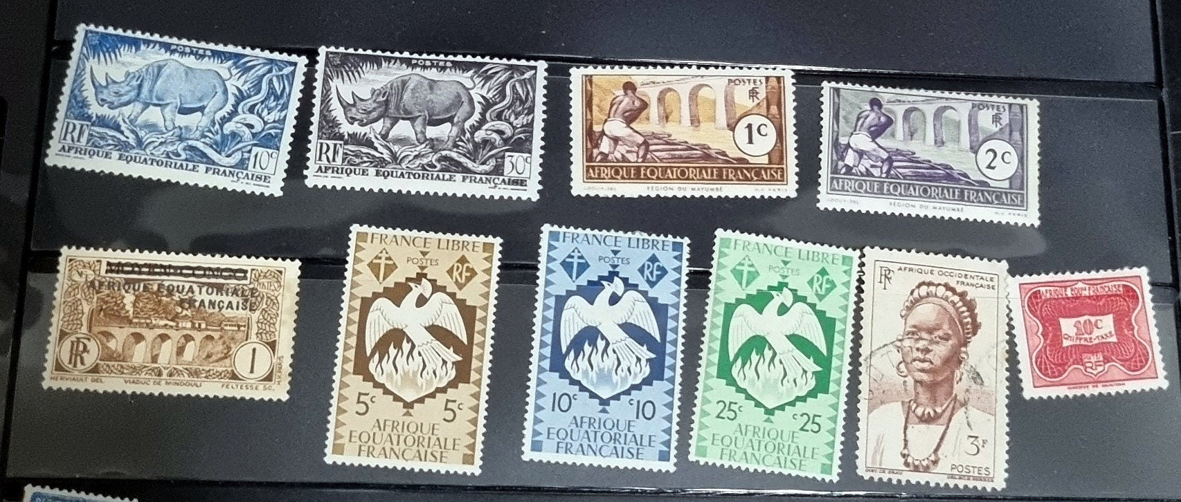 the exotic and diverse world of vintage stamps from the French colonies