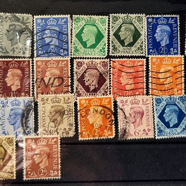 Vintage GB King George VI Stamp collections